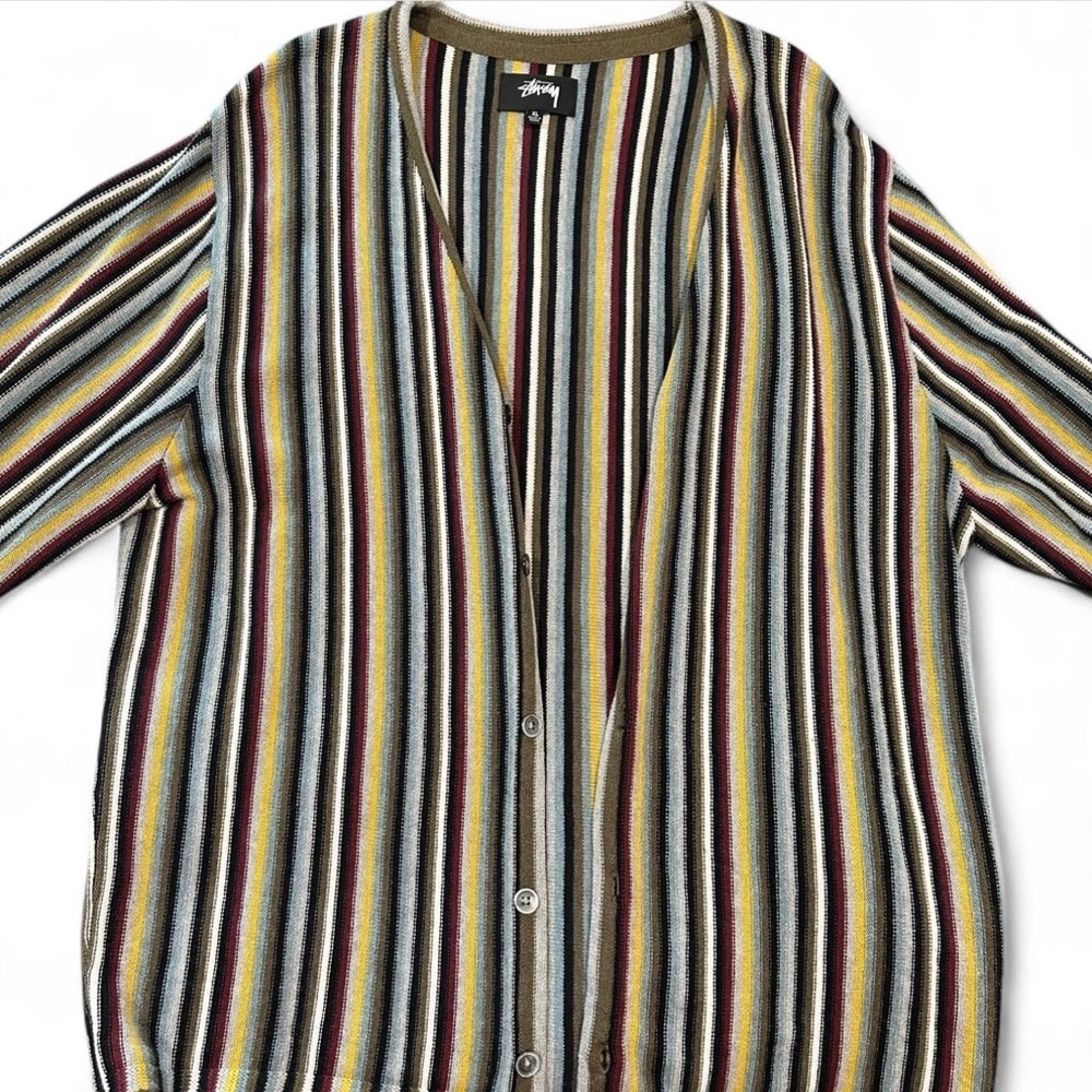 Stussy Striped Cardigan
